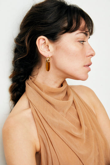 Sand Stone Drop Earrings - Nakamol