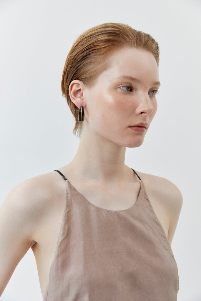 Black Rhodium Gold Earrings - Nakamol