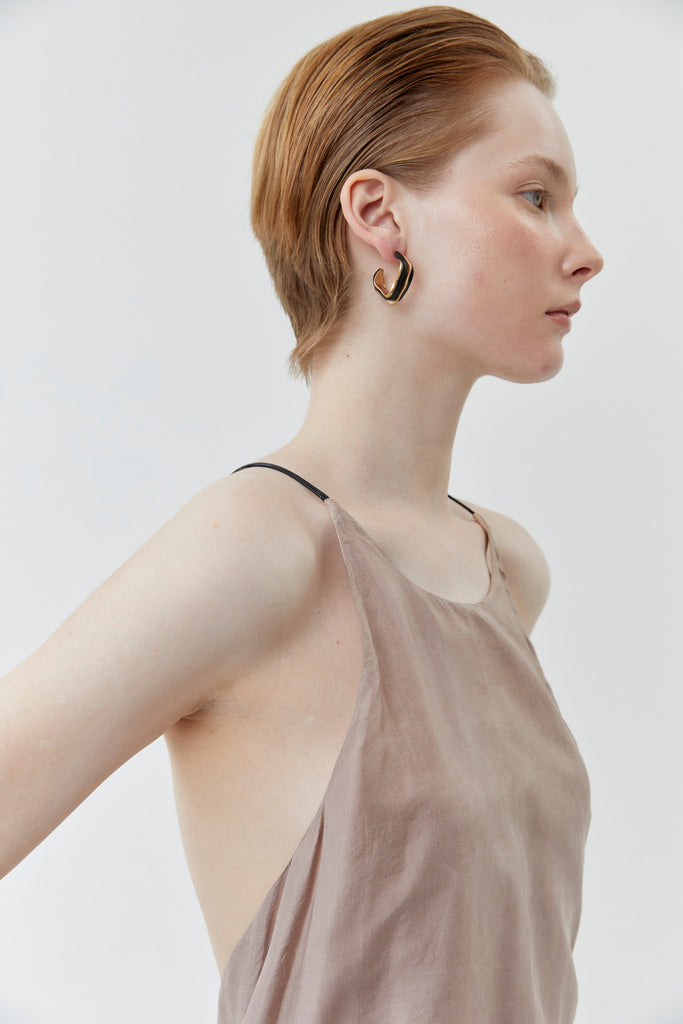 Black Rhodium Gold Earrings - Nakamol