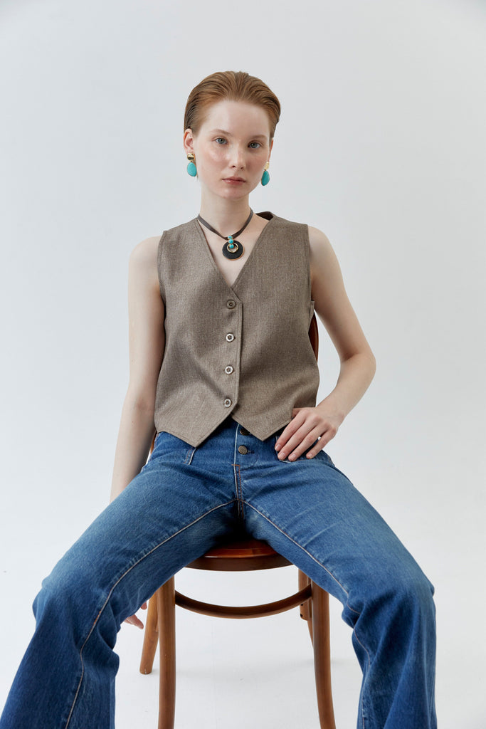 Black Turquoise Disc Necklace - Nakamol