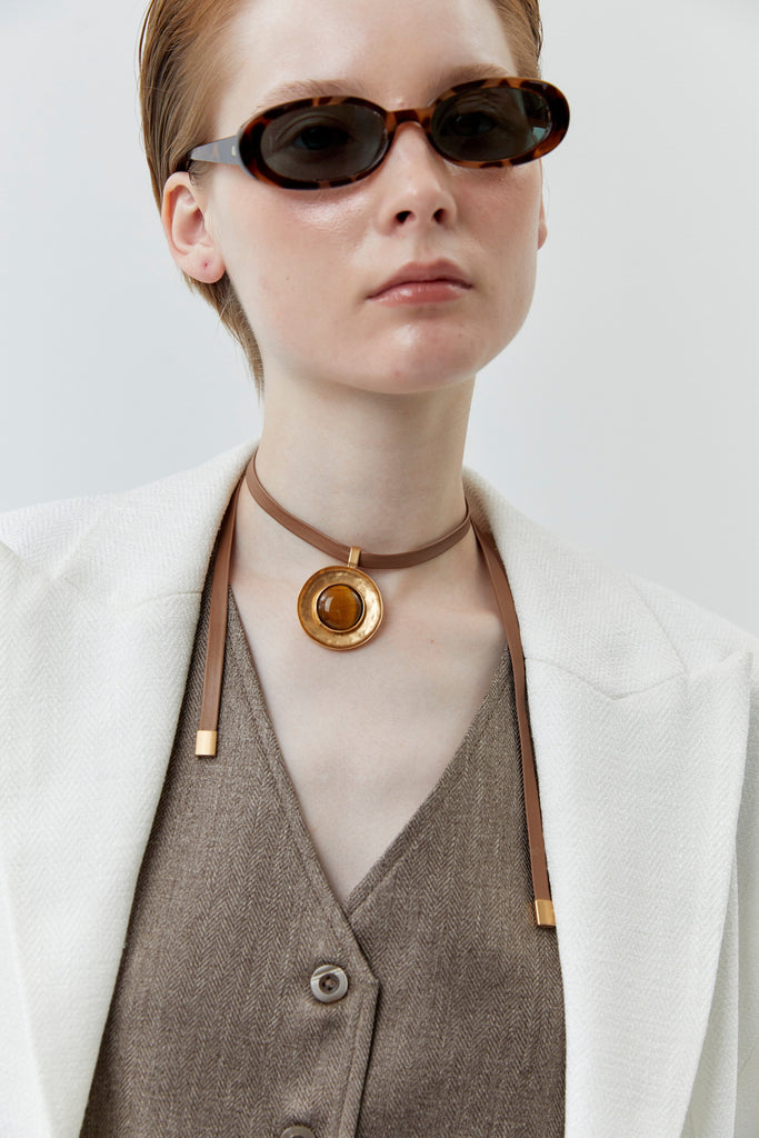 Tiger Eye Brown Necklace - Nakamol