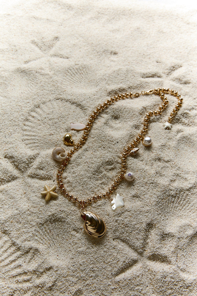 Sandy Shell Charm Necklace - Nakamol