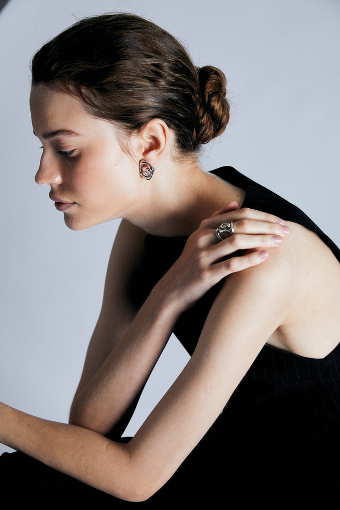 Clear Crystal Chunky Ring - Nakamol