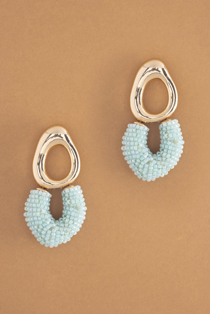 Light Blue Freeform Fashion Earrings - Nakamol