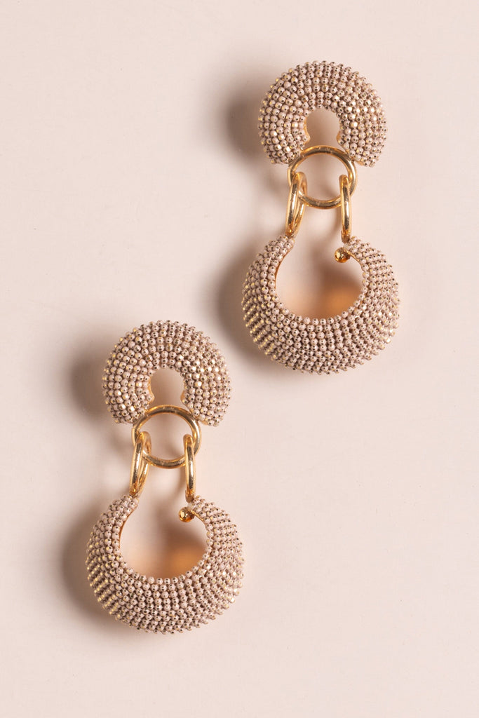 Peach Geometric Earrings - Nakamol