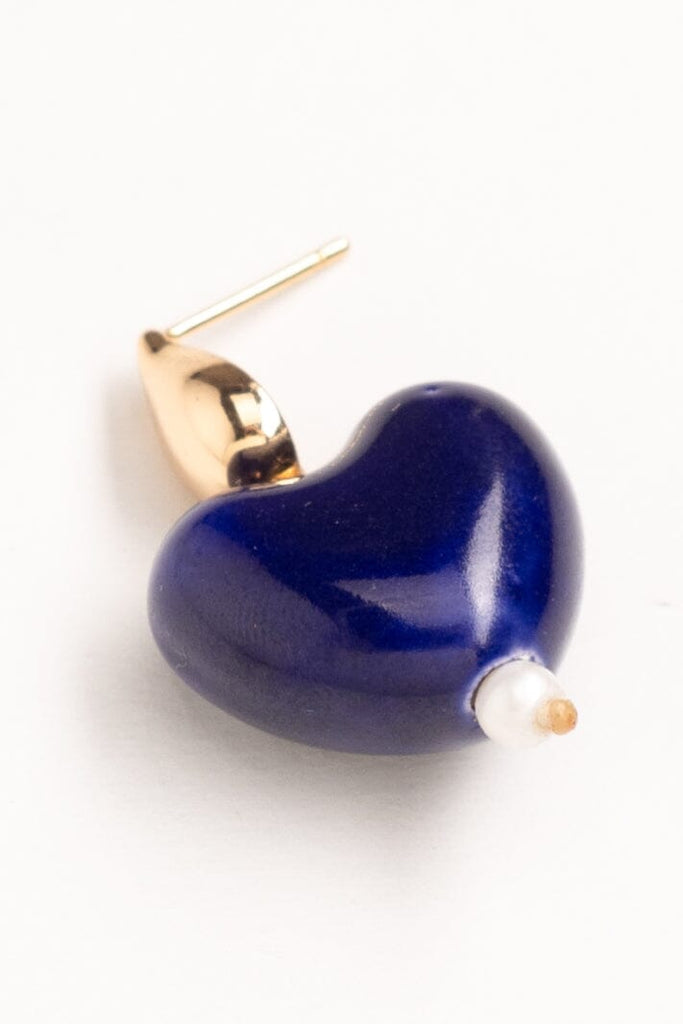 Blue Heart Lapis Earrings - Nakamol