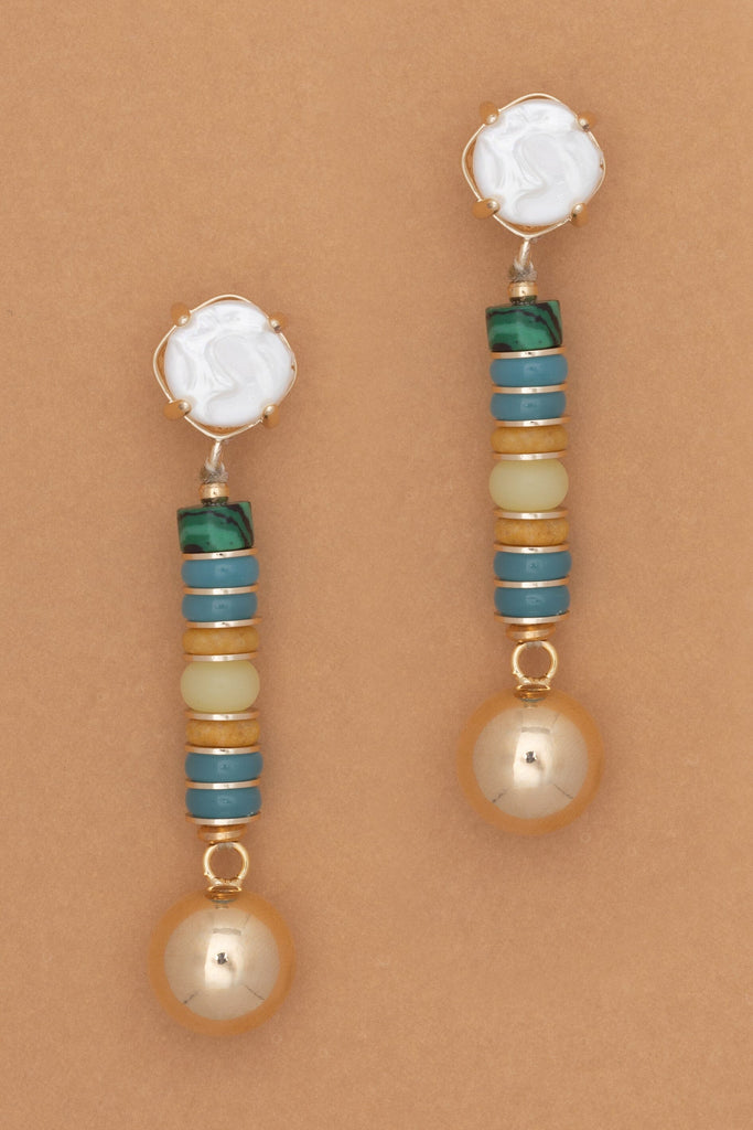 Sunset Beads Drop Earrings - Nakamol