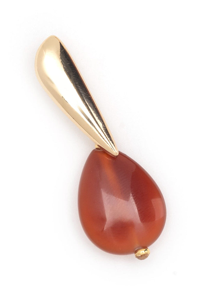 Rutilated Agate Gold Drop Earrings - Nakamol