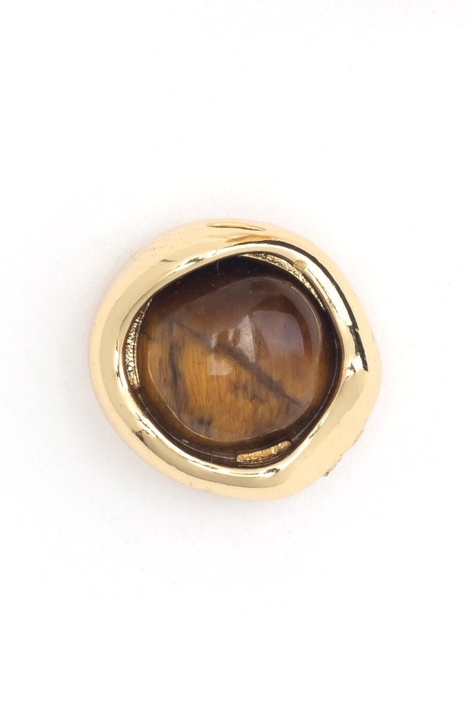 Tiger Eye Stud Earrings - Nakamol