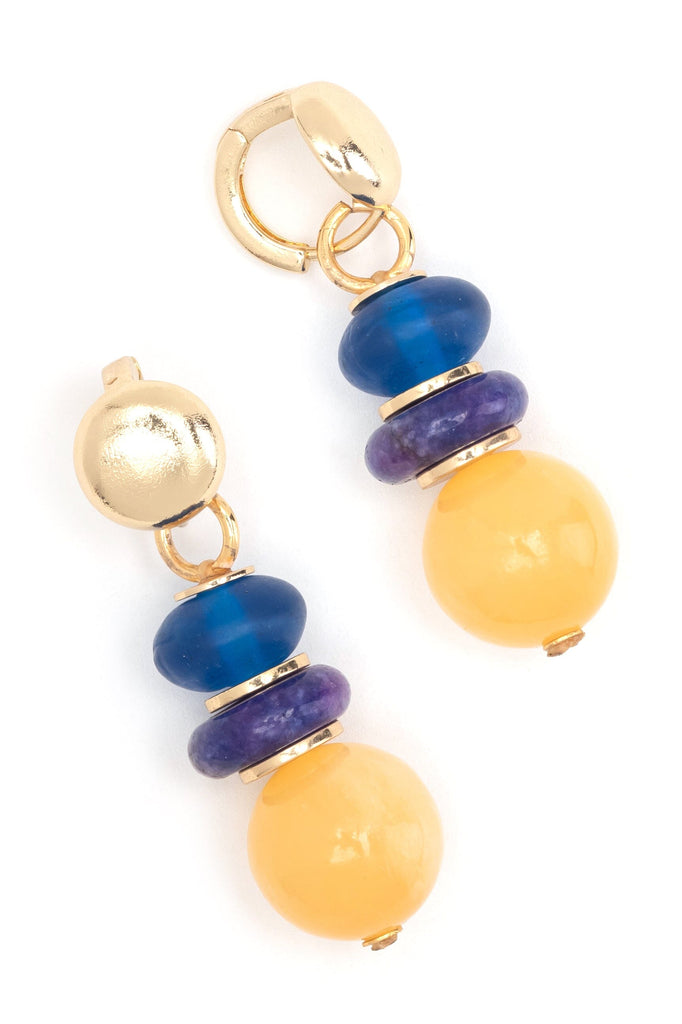 Mixed Crystal Drop Earrings - Nakamol