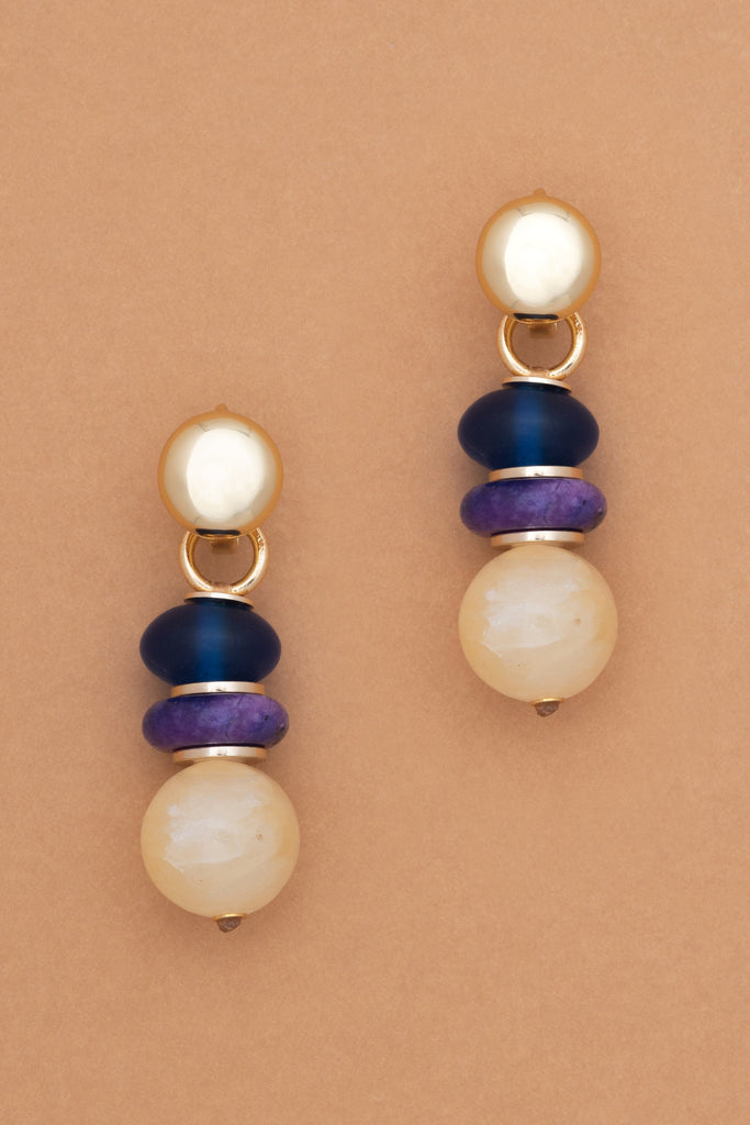 Mixed Crystal Drop Earrings - Nakamol