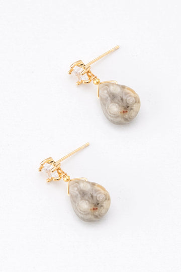 Pear Stone Drop Earrings - Nakamol