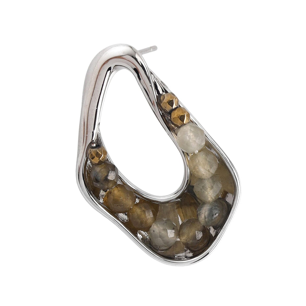 MARBLED FREEFORM EARRINGS - Nakamol