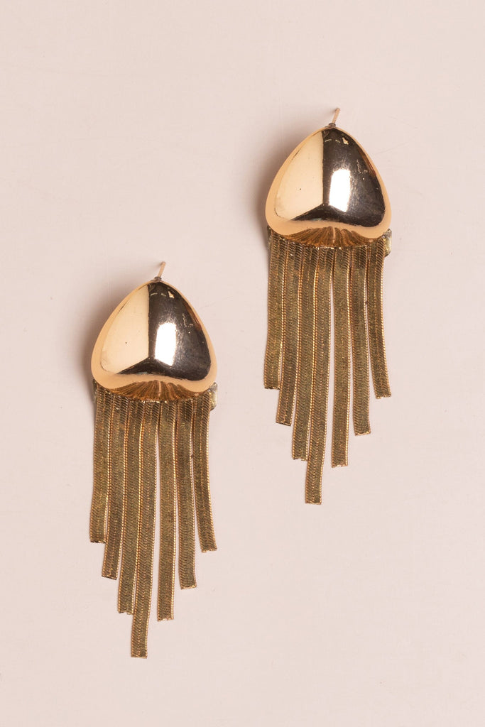 Gold Squid Fringe Earrings - Nakamol