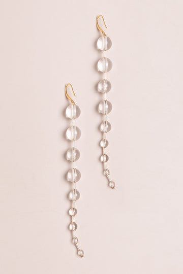 Crystal Ball Drop Earrings - Nakamol