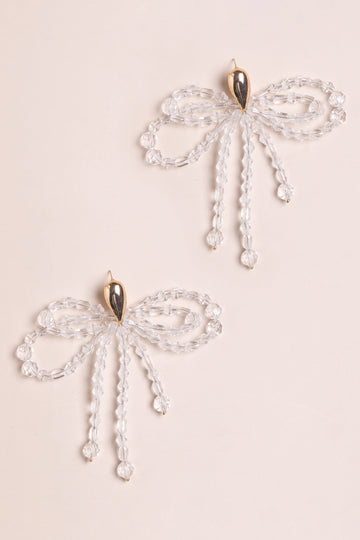 Crystal Ribbon Statement Earrings - Nakamol