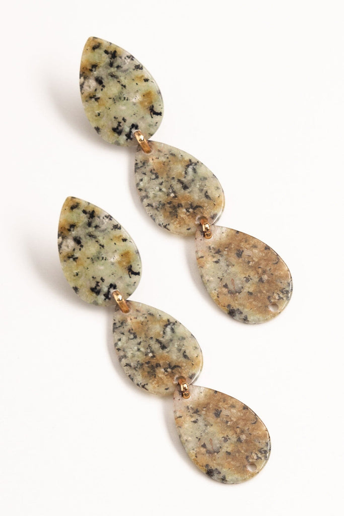 Amazonite Trio Drop Earrings - Nakamol