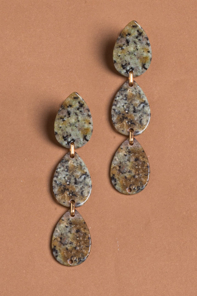 Amazonite Trio Drop Earrings - Nakamol