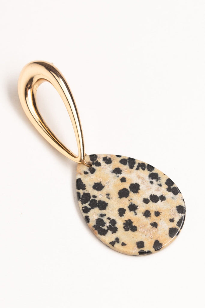 Dalmatian Stone Drop Earrings - Nakamol