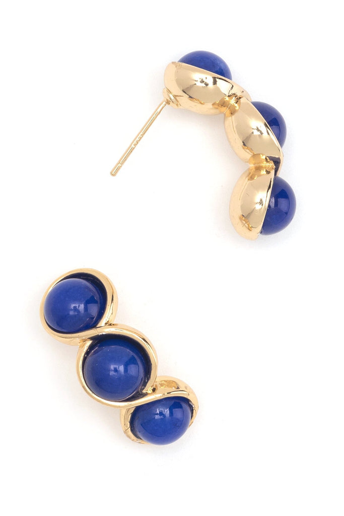 Triple Lapis Earrings - Nakamol