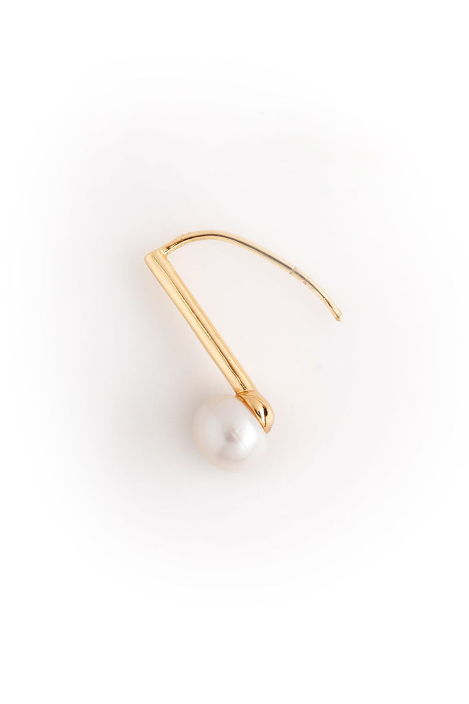 Classic Pearl Bar Hook Earrings - Nakamol