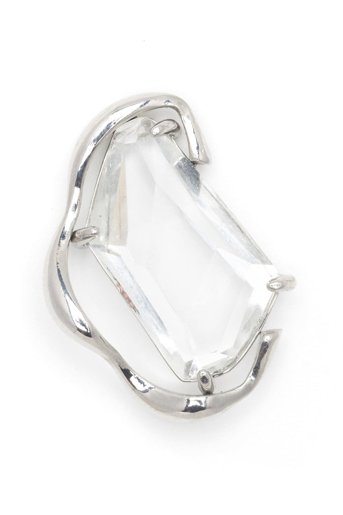 Chunky Clear Crystal Earrings - Nakamol