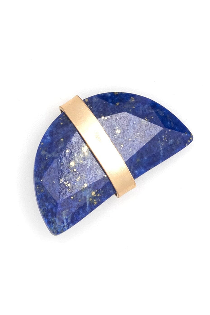 Lapis Half Moon Earrings - Nakamol