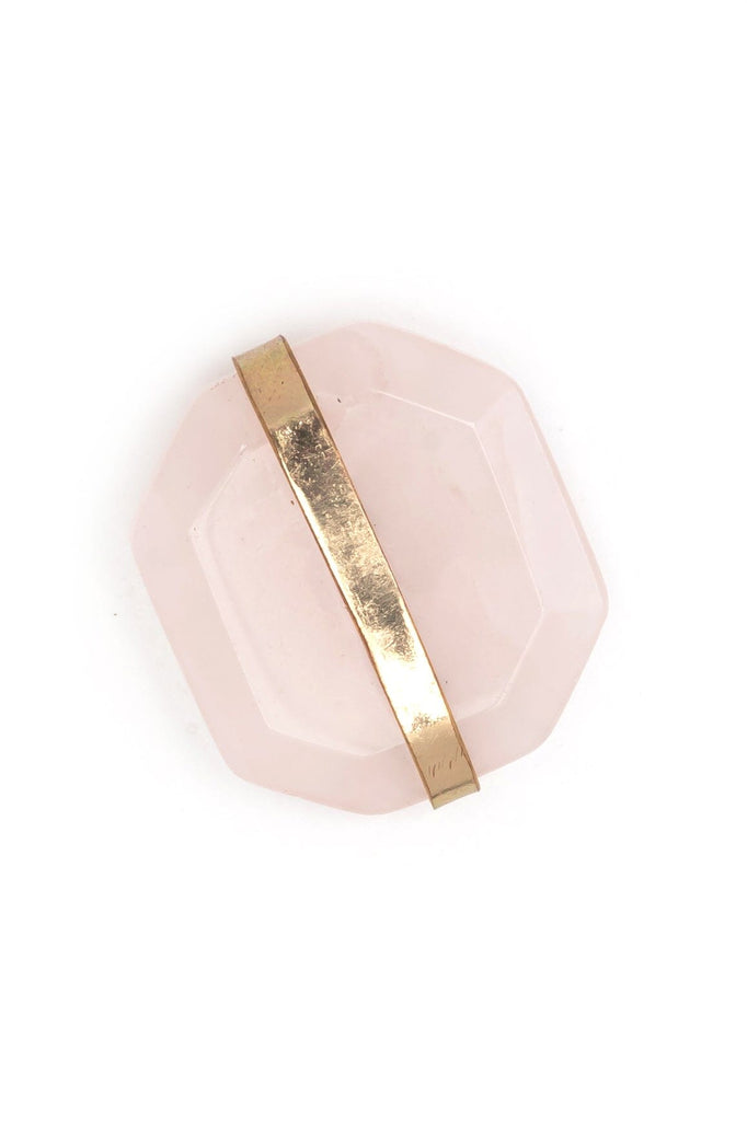 Chunky Rose Quartz Earrings - Nakamol