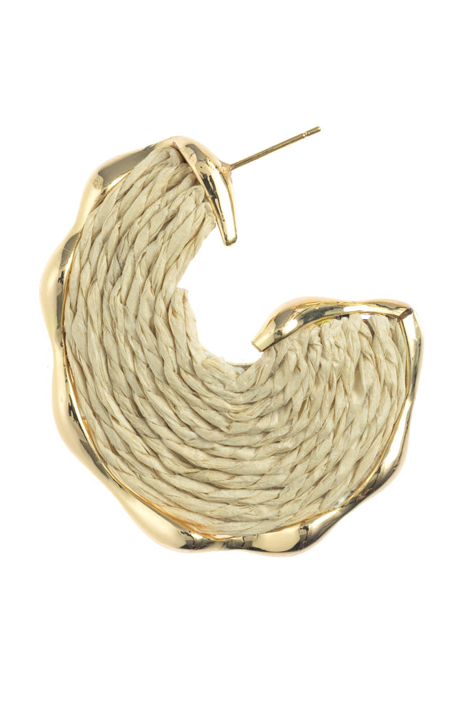 CRESCENT TEXTURED EARRINGS - Nakamol