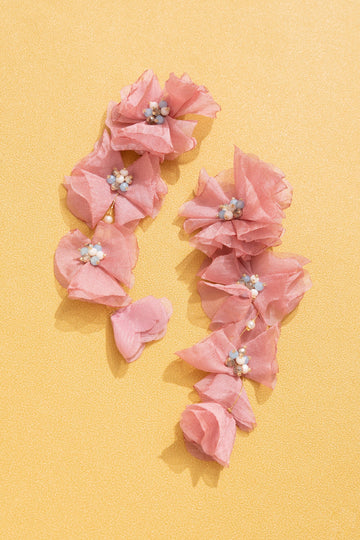 Zinnia Blooming Drop Earrings - Nakamol