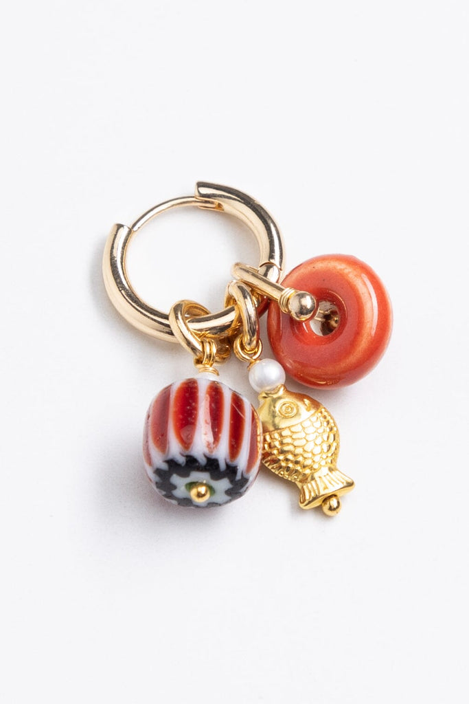 Orange Candy Charm Earrings - Nakamol