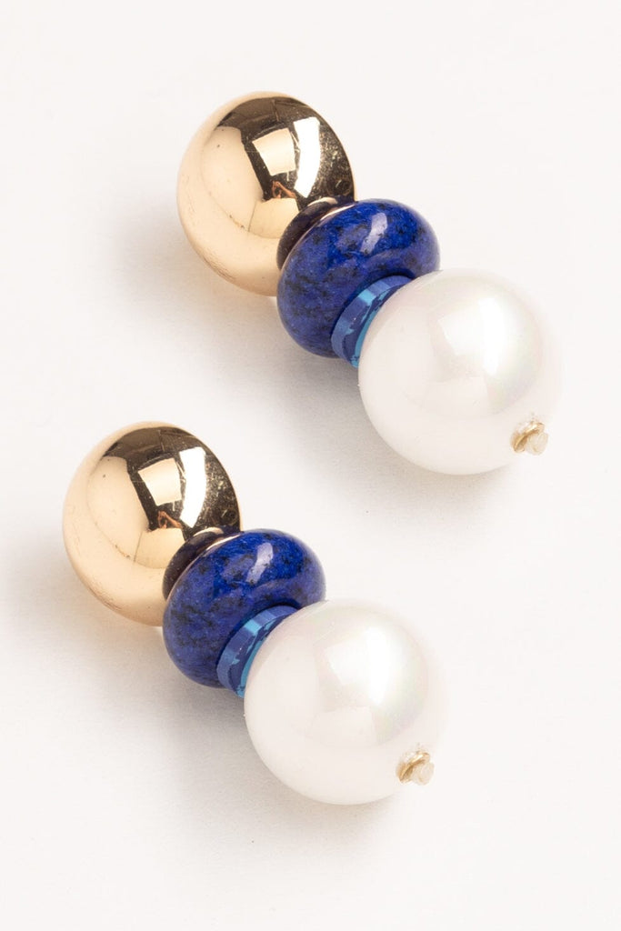 Triple Stone Drop  Earrings - Nakamol