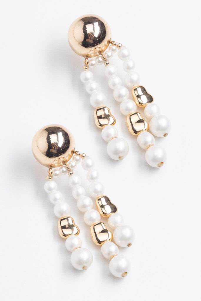 Pearl Fringe Earrings - Nakamol