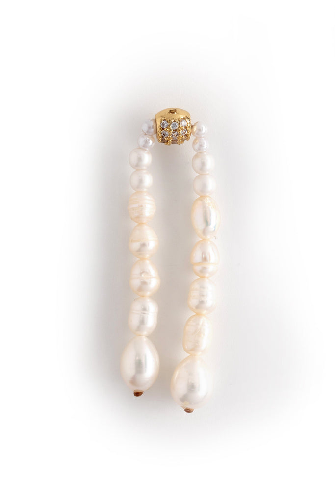 Double Pearl Strand Earrings - Nakamol