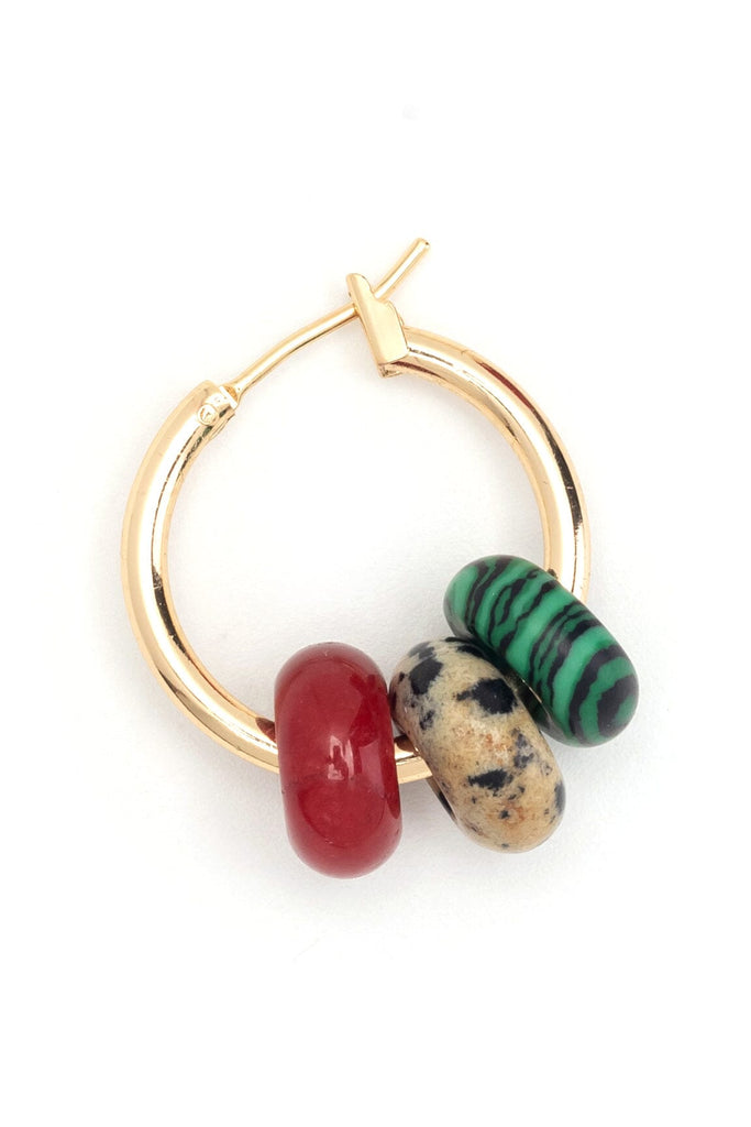 Festive Stone Huggie Earrings - Nakamol