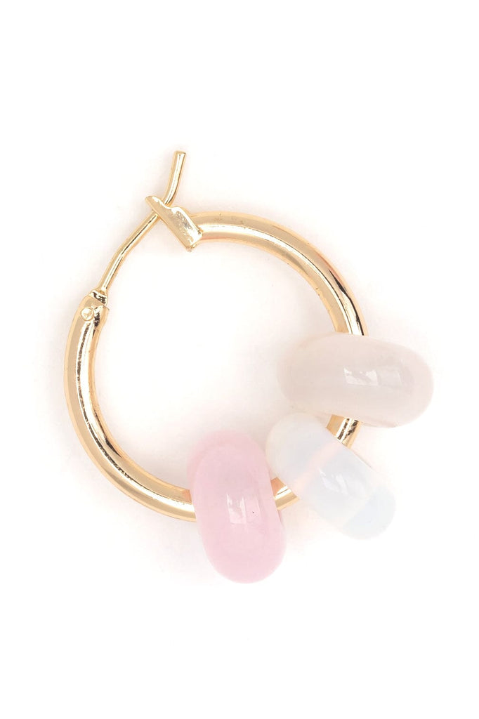 Dainty Pink bead Earrings - Nakamol