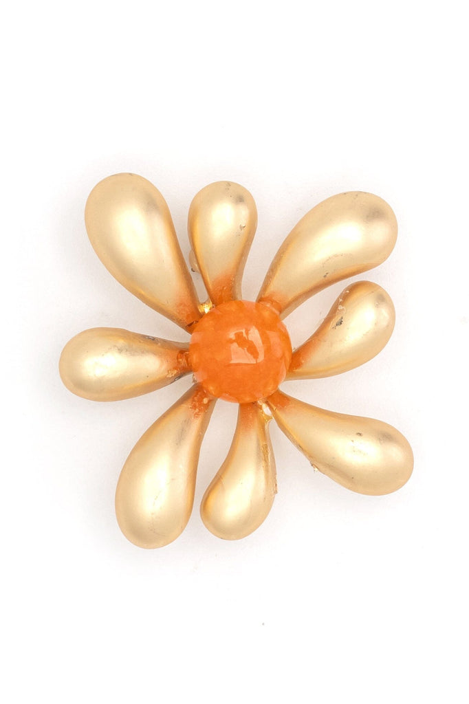 Orange Flora Earrings - Nakamol