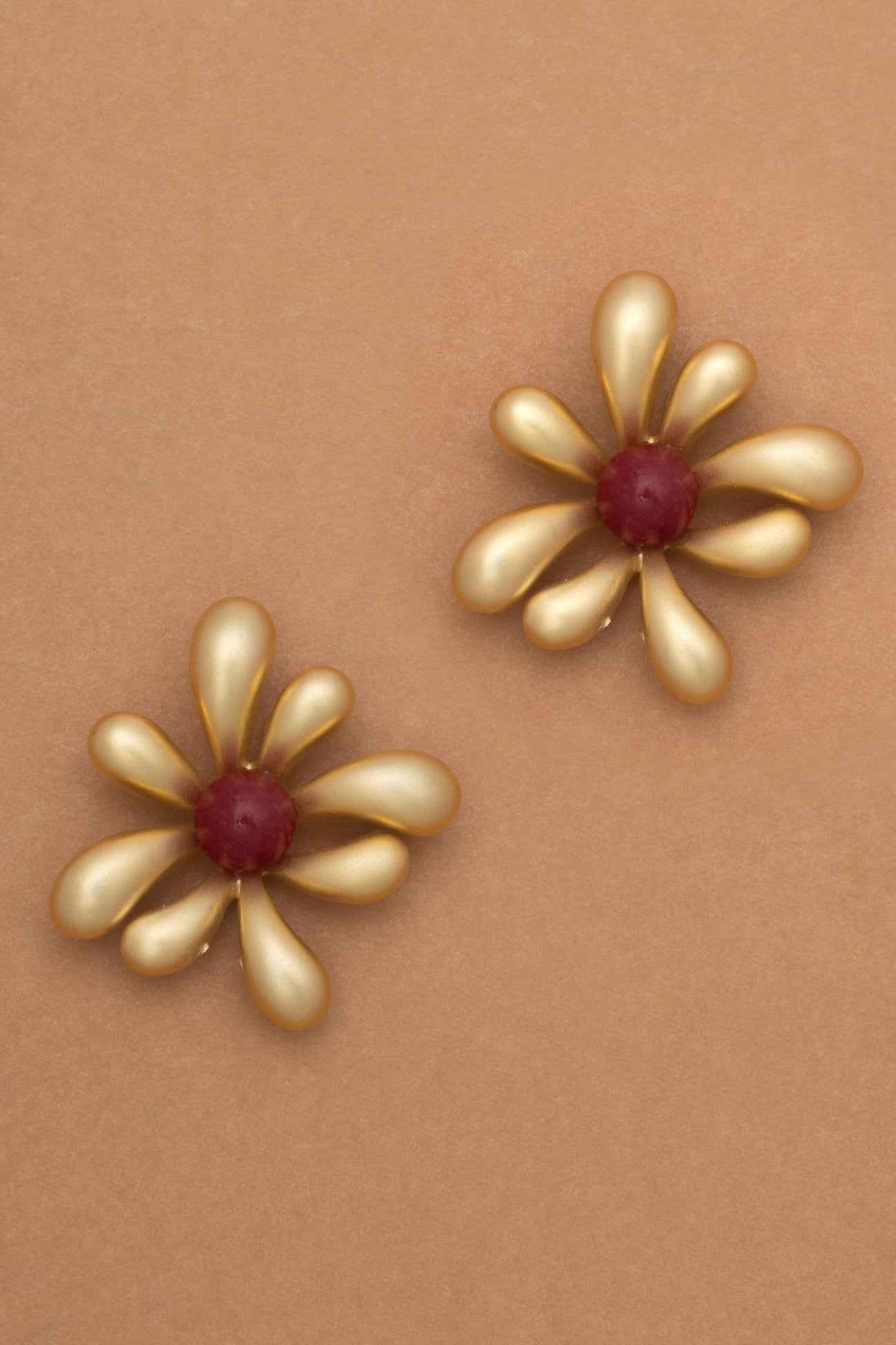 Ruby Flora Earrings - Nakamol