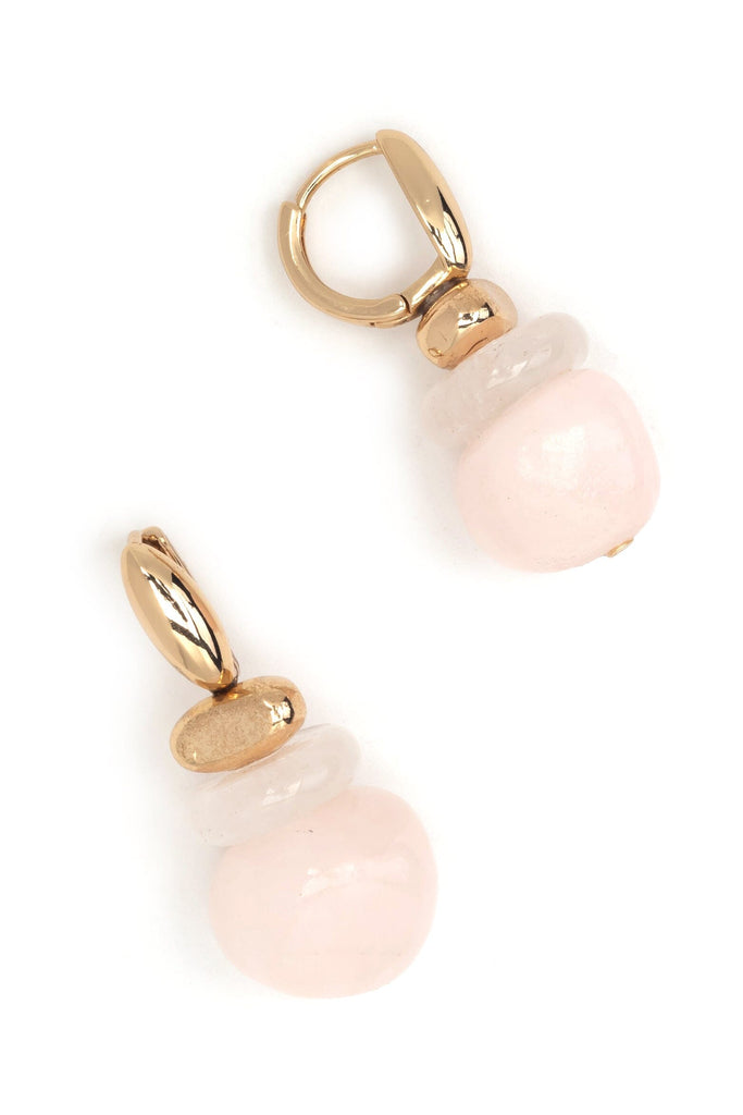 Pink Mix Short Earrings - Nakamol