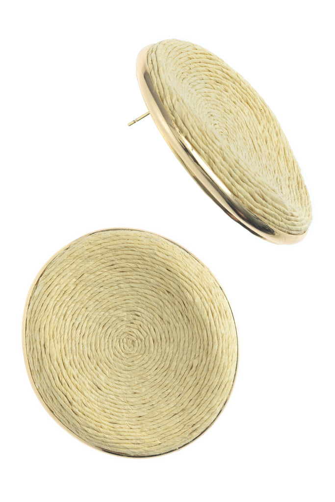 OVAL TEXTURED EARRING - Nakamol