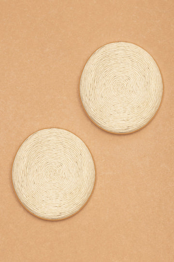 OVAL TEXTURED EARRING - Nakamol