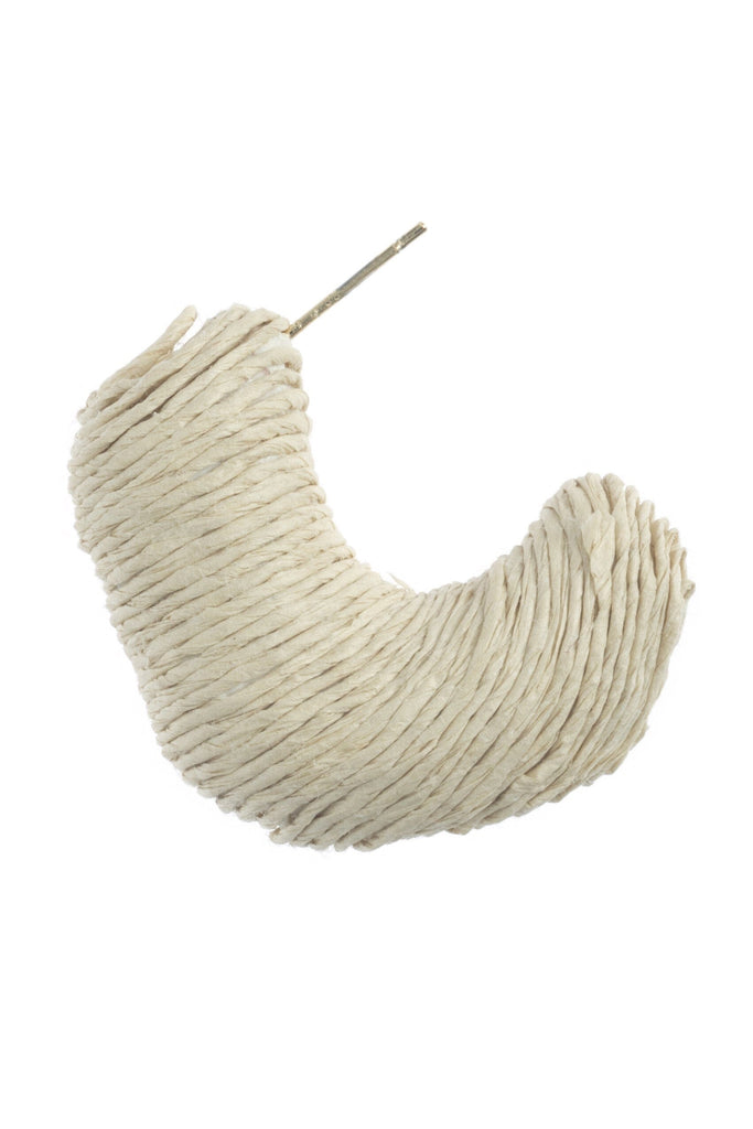 CREAM TEXTURED GEO EARRINGS - Nakamol