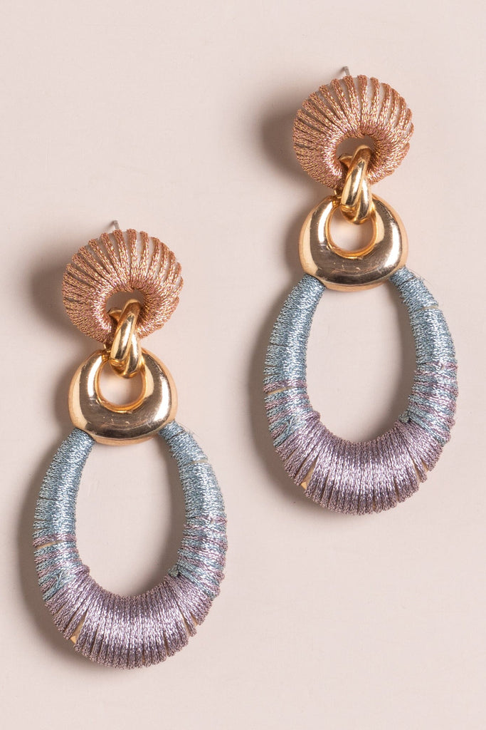 Twilight Silk Oval Fashion Earrings - Nakamol