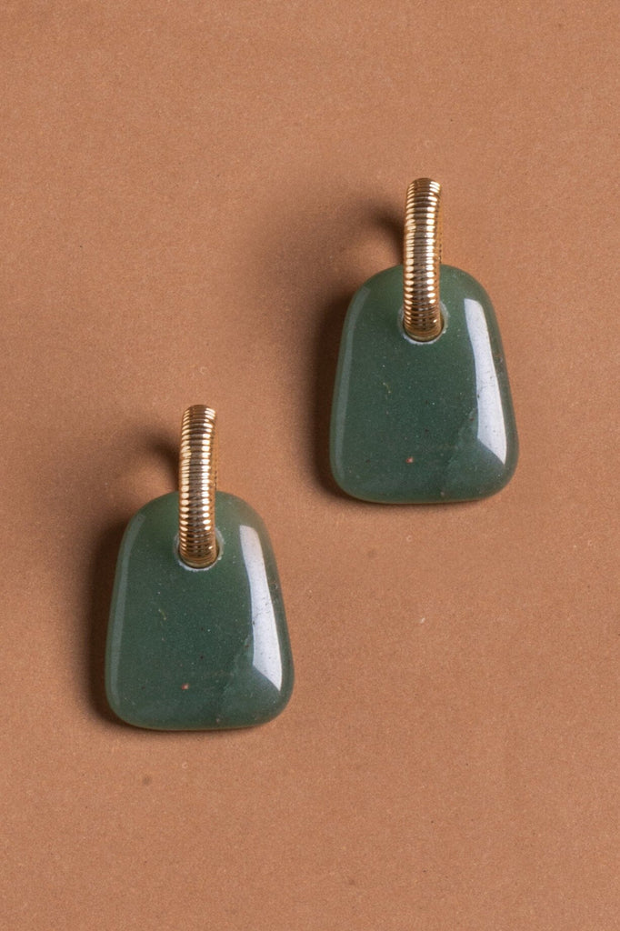 Jade Candy Stone Drop Earrings - Nakamol