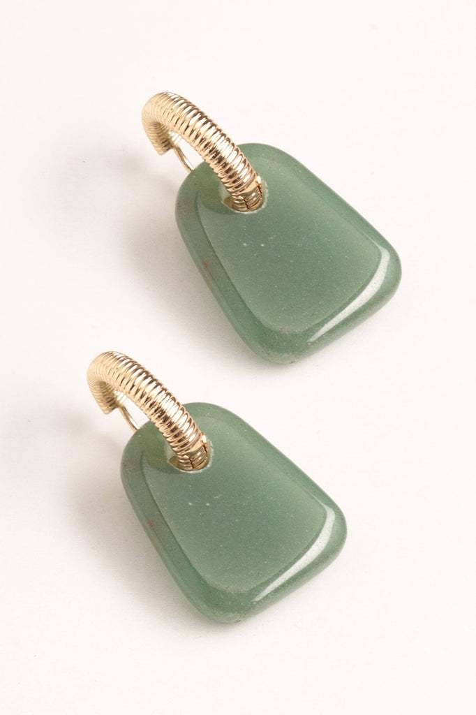 Jade Candy Stone Drop Earrings - Nakamol