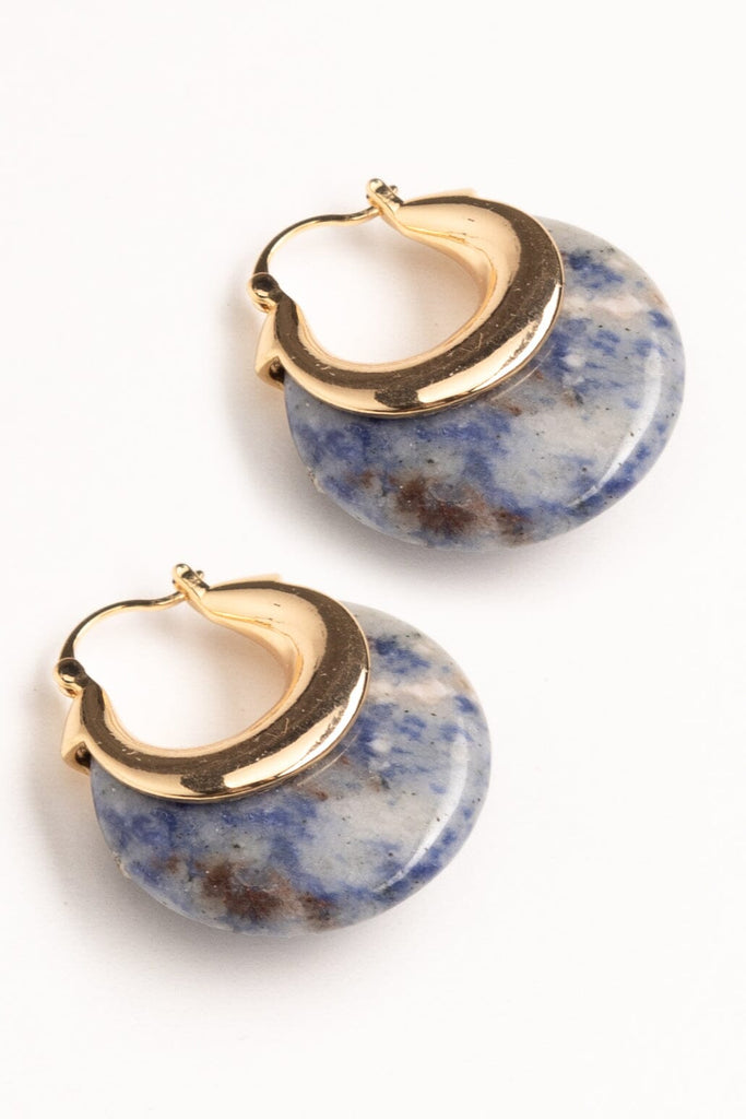 Blue Spectacle Hinge Earrings - Nakamol