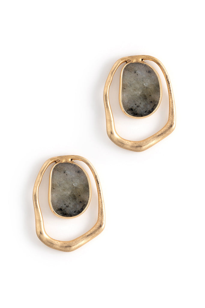 Labradorite Talisman Earrings - Nakamol