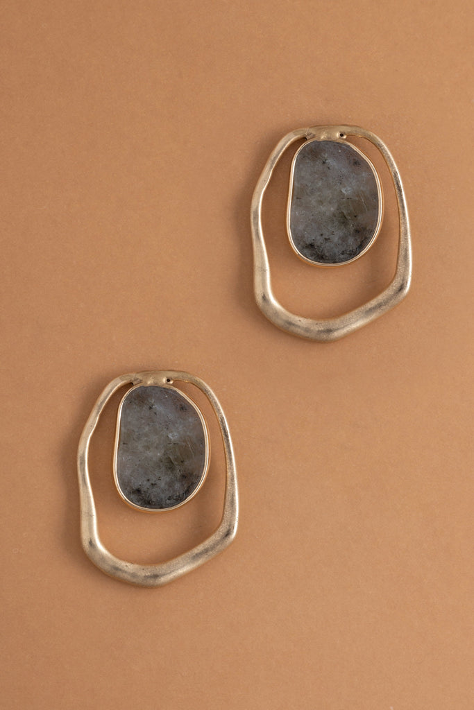 Labradorite Talisman Earrings - Nakamol