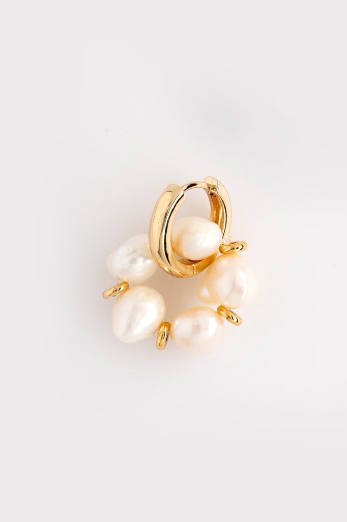 Short Rice Pearls Earrings - Nakamol