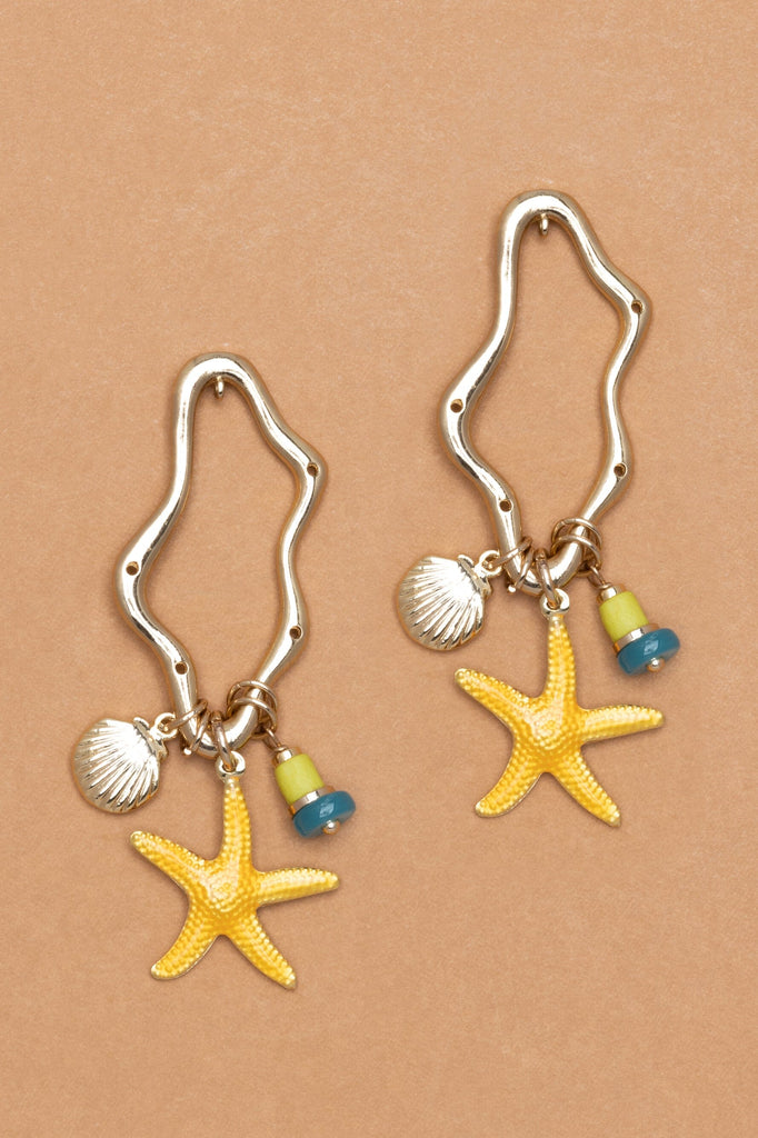 Sandy Beach Charm Earrings - Nakamol